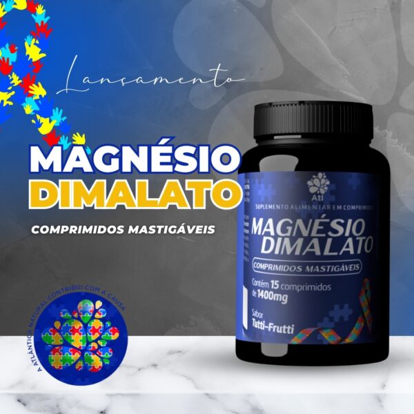 Magnesio Dimalato Masticable Sabor Tutti-Frutti
