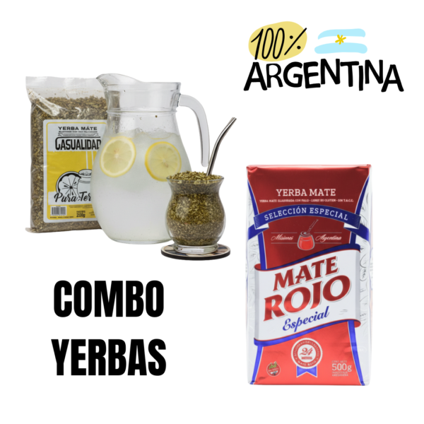 Combo 2 - Yerbas Dúo – Mate Rojo Especial + Casualidad Tereré (2 x 500 g)